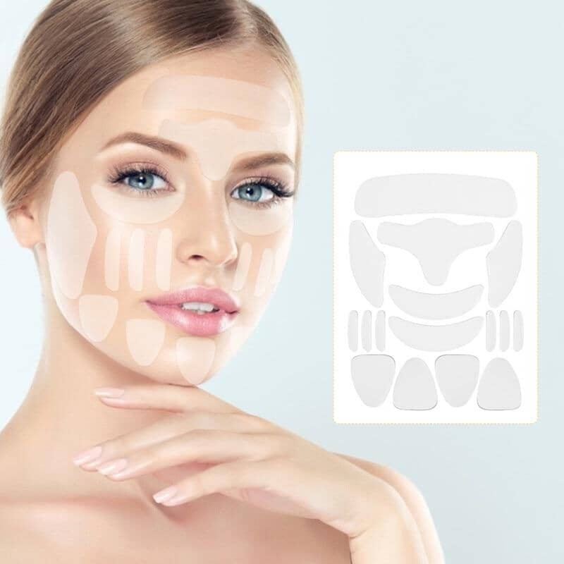 Silicone Rejuvenex - Adesivos Antirrugas Reutilizáveis.