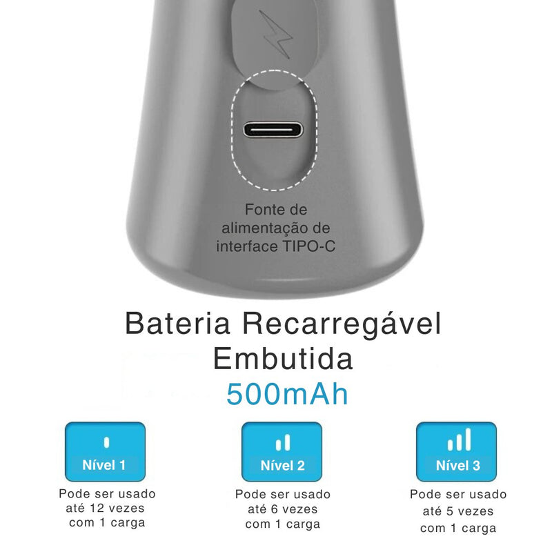 Nebulizador e Inalador Portátil Recarregável e Silencioso QuietAir